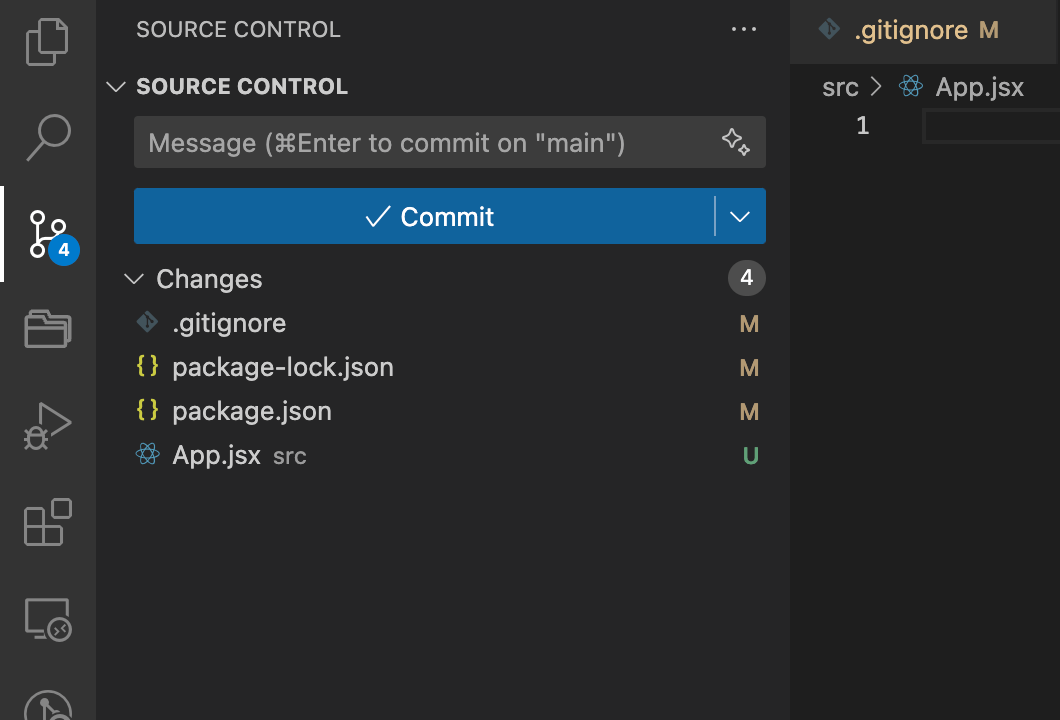 Git-Integration in VS Code
